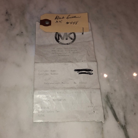 Michael Kors black leather handbag - Picture 5 of 6